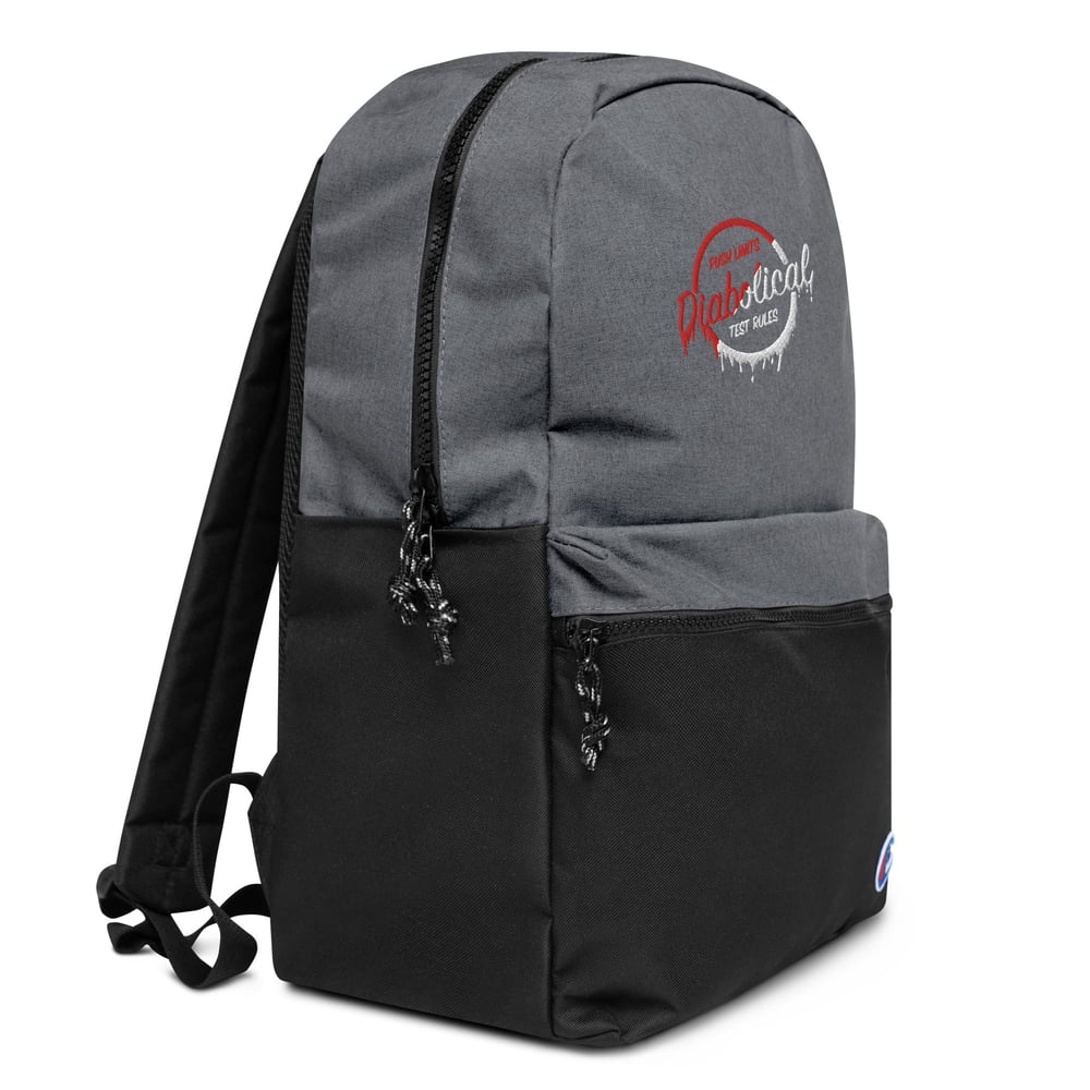 Diabolical "Drip" Embroidered Champion Backpack
