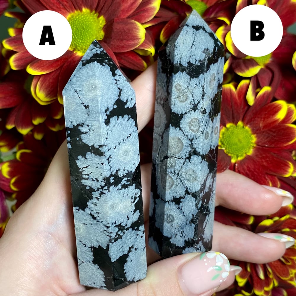 Image of Snowflake Obsidian Tower