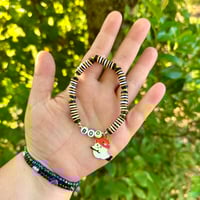 Image 1 of “Boo” -Halloween Clay Bead  Charm Bracelet