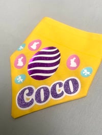 Image 2 of Easter Eggs Personalised Bandana 