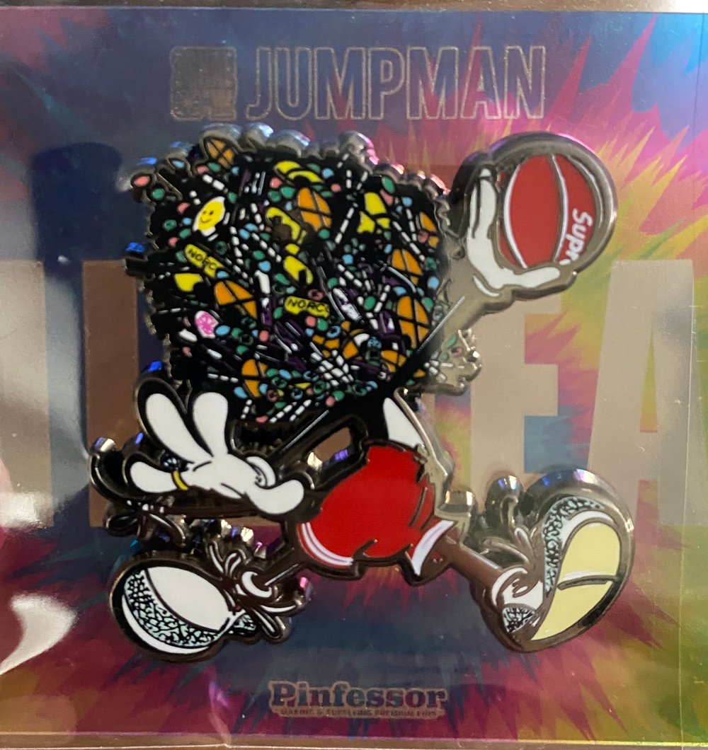 Image of Jump man Hat pin