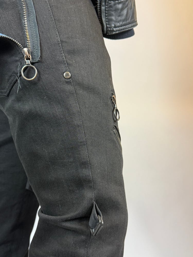 Image of Number Nine AW2006 Noir Multi Zip Bondage Pants