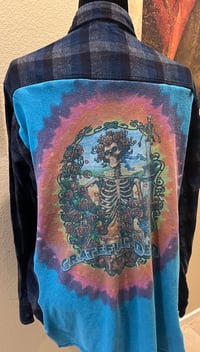 Vintage Blue/Black Flannel Shirt Grateful Dead