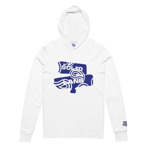 Image of Navy Paisley Hooded L/S