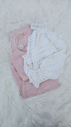 Image of Tweed Flare Pants 