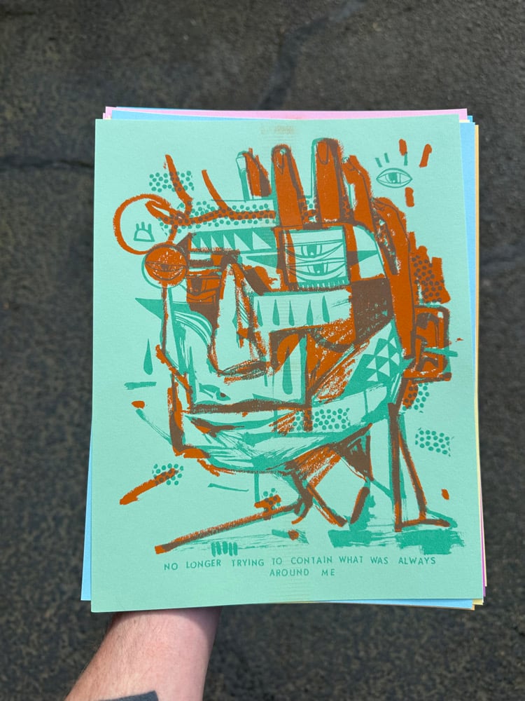 Image of around me riso print