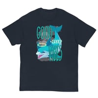 Image 3 of Men's classic tee - Dolphin w/ Good Vibes (Front)