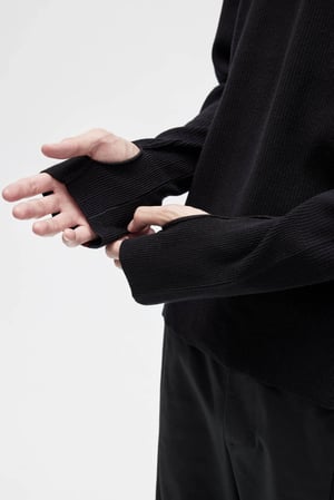 Image of EQUALNEAR - Trails Knit Sweater (Black)