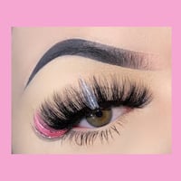 Image 3 of Pink Glitter Lashes 