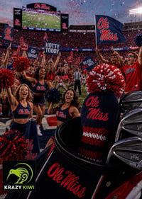 Image 4 of Ole Miss MISSISSIPPI University custom Hand knit Golf Club Cover College gift 