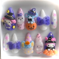 My Melody Halloween press-on nail set 