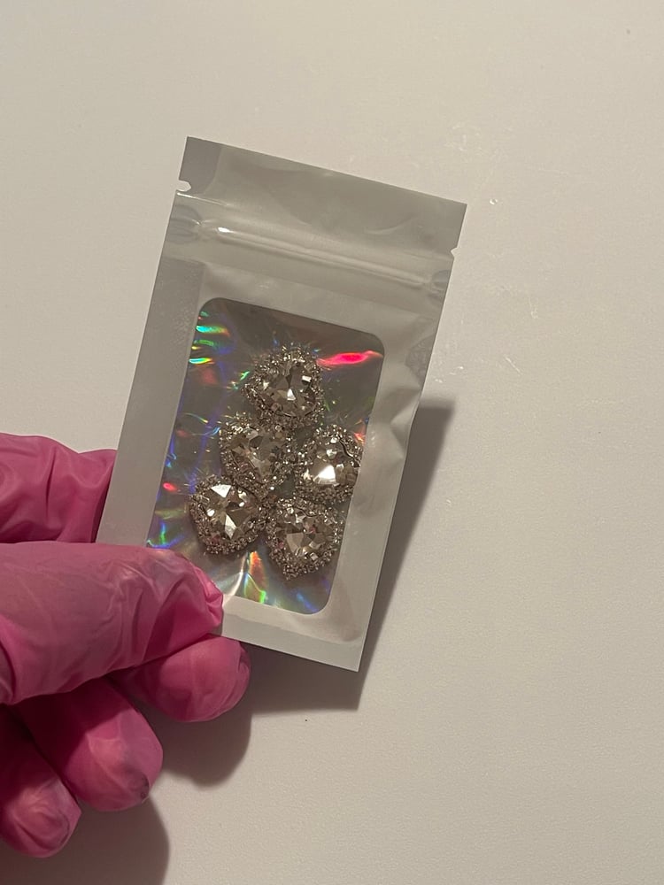 Image of SILVER BLING HEARTS