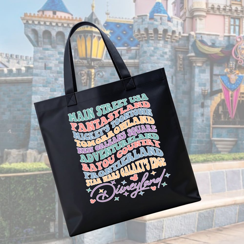 Image of Happiest Lands on Earth Canvas Tote Bag