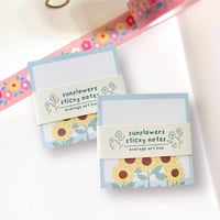 Image 1 of Sunflowers Sticky Notes