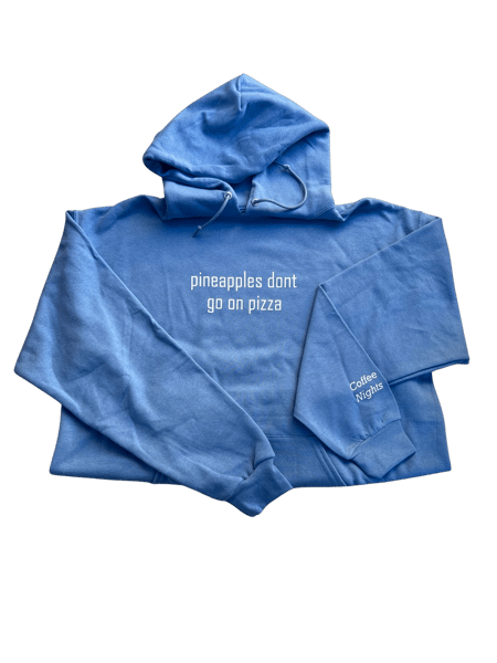 Image of No Pineapples Columbia Blue Hoodie