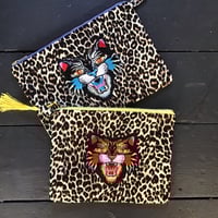 Image 4 of Tiger Patch Leopard Cluth Bag