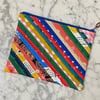 Quilted Scrappy Zipper Pouch - Strings