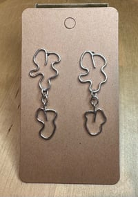 Image 1 of Sterling Silver Leafy studs