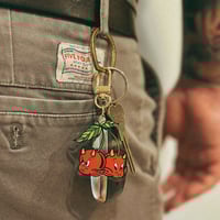 Image 1 of Hot Stuff Cherries Keychain