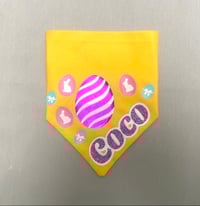 Image 1 of Easter Eggs Personalised Bandana 