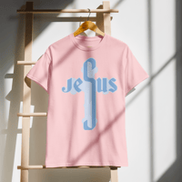 Image 4 of DryBlend® T-Shirt (Jesus) he has risen