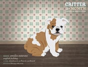 Image of Critter of the Month Bulldog Poster