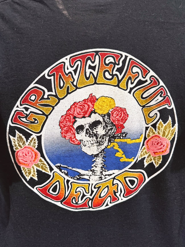 Grateful Dead Early 80s Bertha V-Neck Ringer T-Shirt - Size M