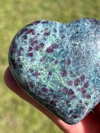 Image 7 of Ruby In Kyanite & Fuchsite Heart Carving | #3015