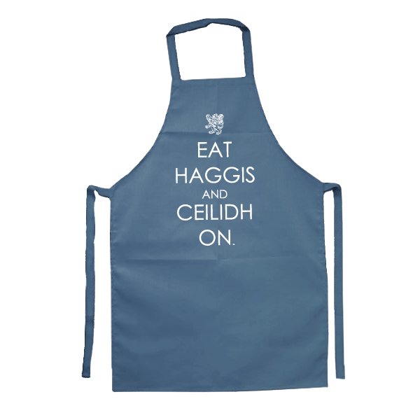 Image of Eat Haggis and Ceilidh On (Apron - Navy)