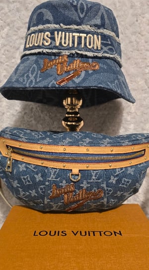 Image of Denim Bum bag &  bucket hat  bundle