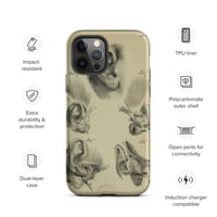 Image 13 of Vintage Book Page Anatomical Illustration Human Ear Tough Case for iPhone®