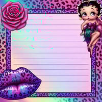 Image 4 of RAINBOW BETTY BOOP FULLY CUSTOMIZABLE STATIONARY GIFT SET