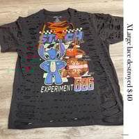 Xlarge stitch lace destroyed