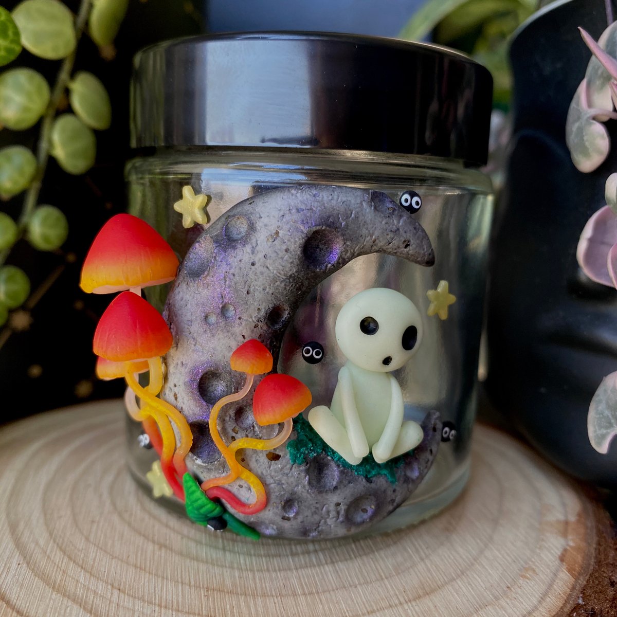Mini Glow Mushroom Jars