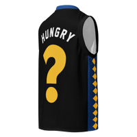 Image 2 of Basketball Jersey - Black/Blue/Gold