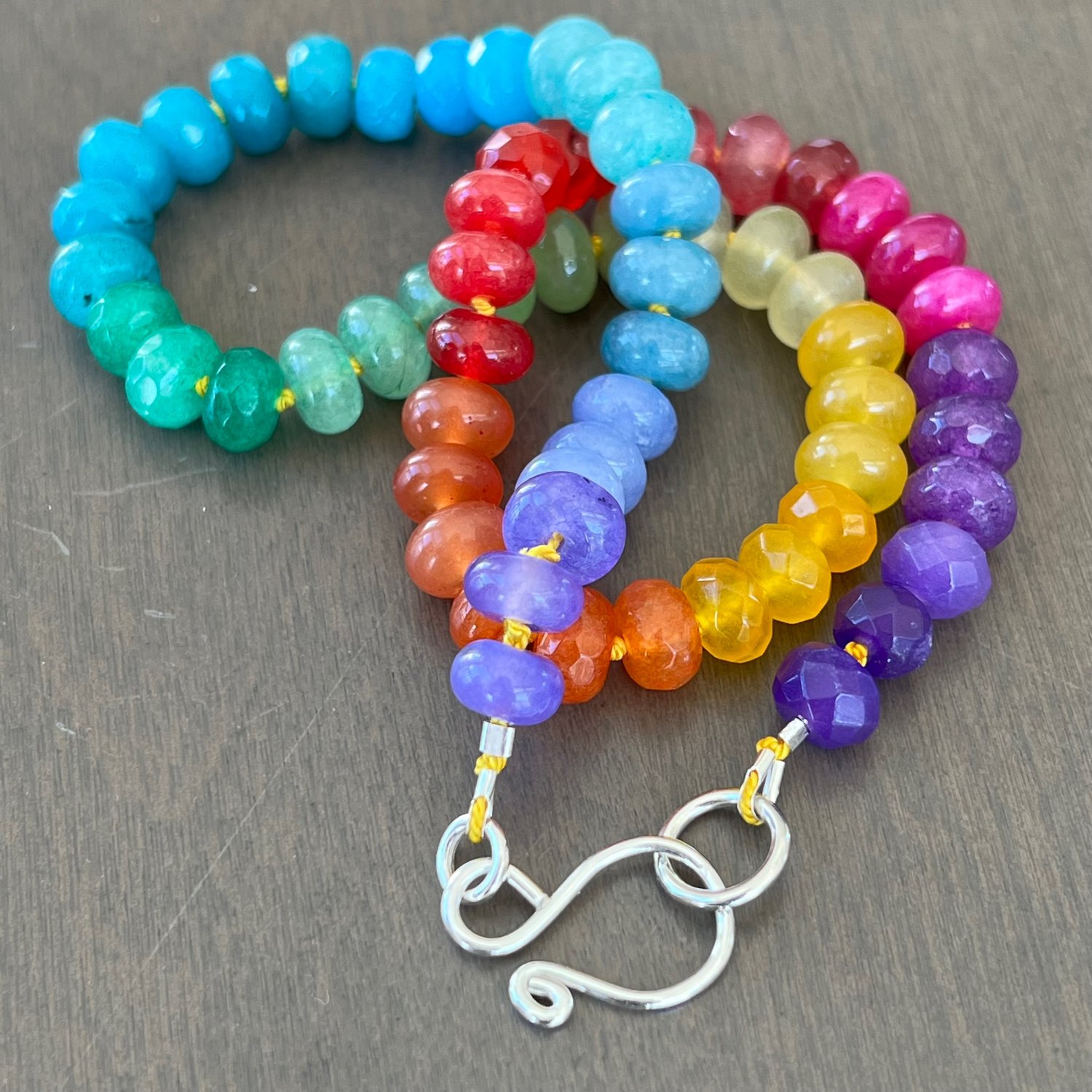 Image of Rainbow Jade Necklace 2