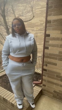 Image 5 of Gray Jogget set 