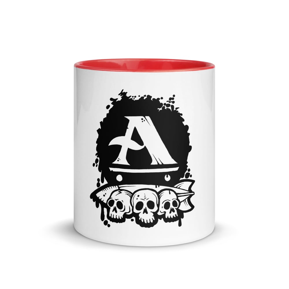 Skulls & Bomb Mug with Color Inside