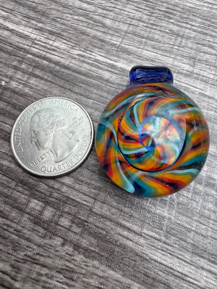 Image of Round Rainbow Pendant