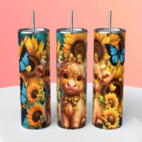HIGHLAND COW TUMBLER 