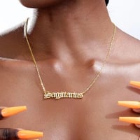 Image 3 of Blinged Out Zodiac Necklace