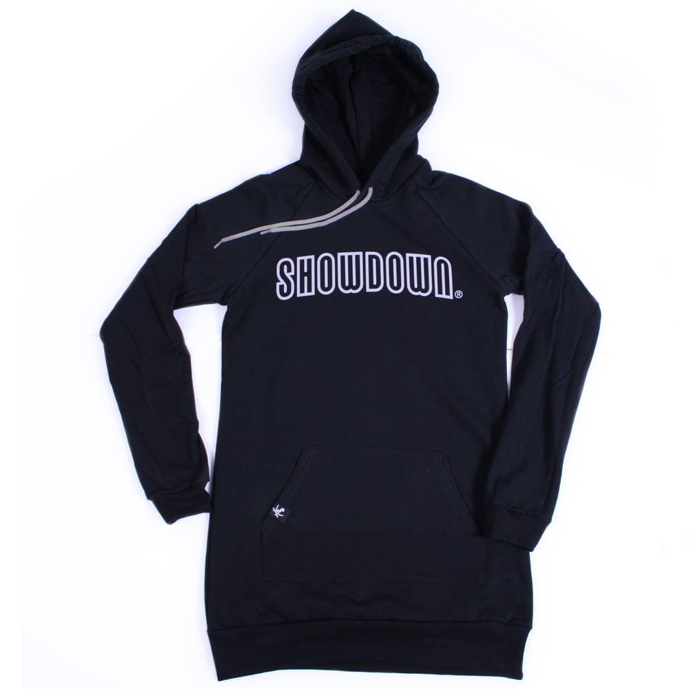 Image of Black w/Grey Hoody Dress