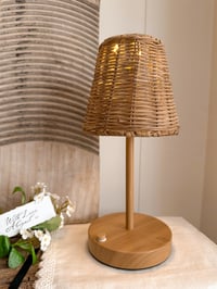 Rattan Rechargeable Lamp