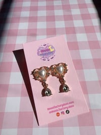 Image 2 of Coquette pearl earrings