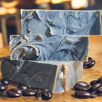 Image 4 of Espresso Coffee Soap Bar | Exfoliating Handmade Soap | Mango Seed Butter Natural Scrub | All-Natural