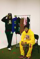 Image 1 of Blacked Dice Suit Stacked 