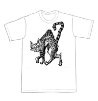 Image 1 of Naughty Cat T-Shirt (A1) **FREE SHIPPING**