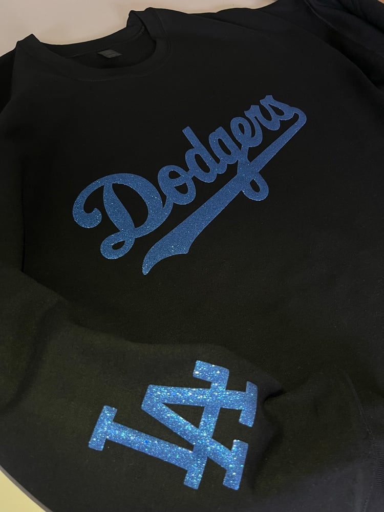 Image of Glitter Blue Crewneck Sweater