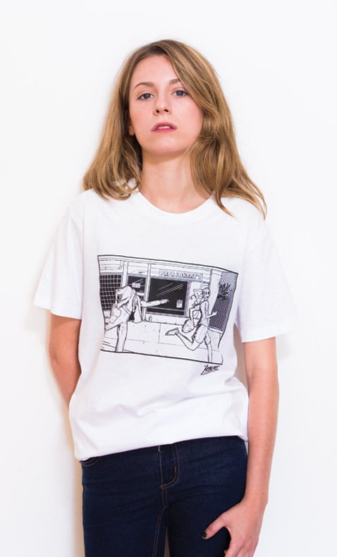 Image of Defaced<br>Womens Tee - White