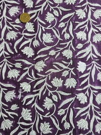 Image 3 of Namaste fabric tulipe violet